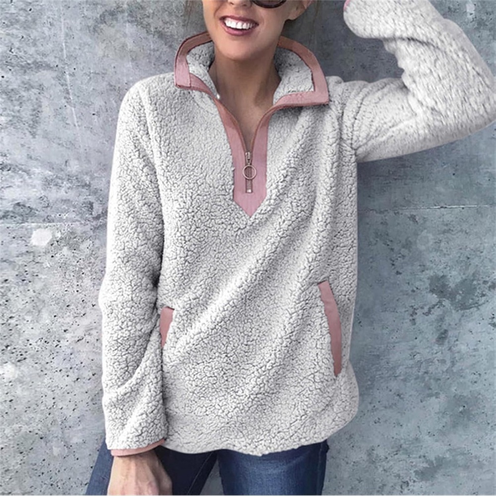 Abercrombie & Fitch 1/4 Zip Pullover Sweatshirt, Women’s Size Small